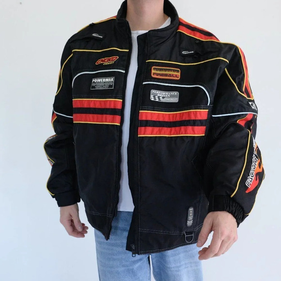 Vintage Choko Designs Black & Red with Thermolite Performance "Fireball"  Jacket - Picture 1 of 13